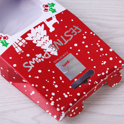 Δημιουργική παρουσίαση που συσκευάζει το λογότυπο συνήθειας κιβωτίων δώρων CMYK Windowed