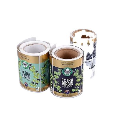 Τεμαχισμένη κόλλα συνήθεια αυτοκόλλητων ετικεττών ετικετών λογότυπων CMYK Pantone που τυπώνεται