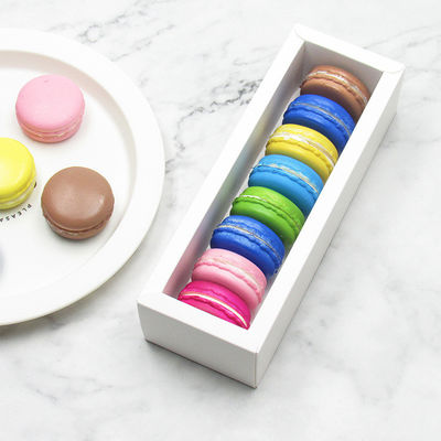 κιβώτια συσκευασίας τροφίμων συνήθειας cOem Macaron με το σαφές παράθυρο